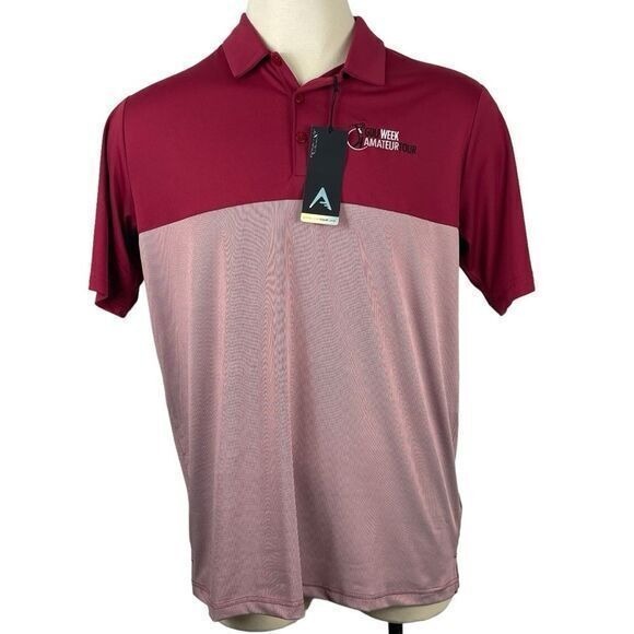 Antigua Other - NEW Antigua‎ Men's Polo Stretch Fabric Golf Week Amatuer Tour Polo Large